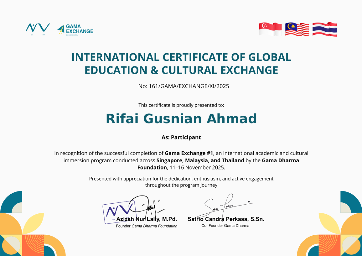 INTERNATIONAL CERTIFICATE OF GLOBAL EDUCATION & CULTURAL EXCHANGE