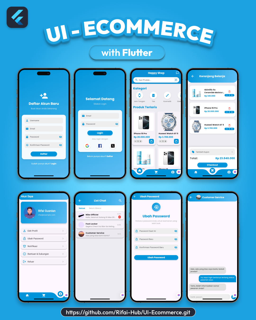 UI Ecommerce with Flutter